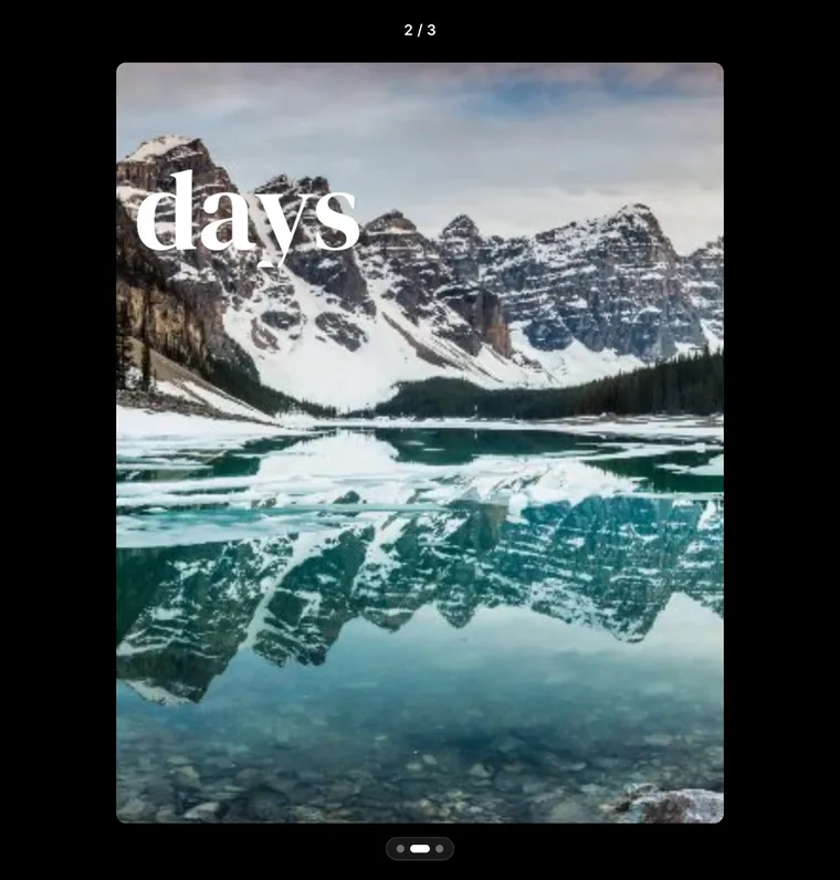 Preview of slide 2 on its own, starting with the word days that continues from slide 1